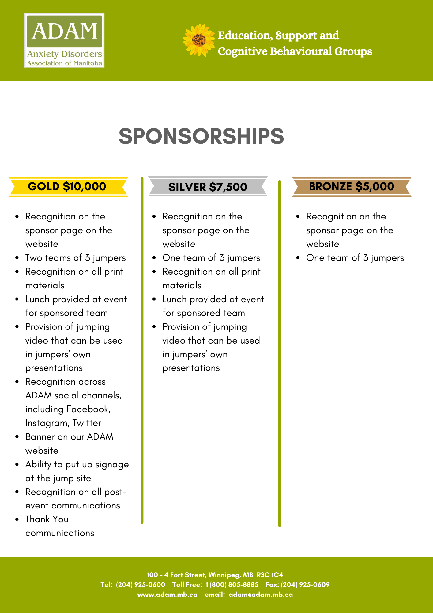 sponsorship sheet 
